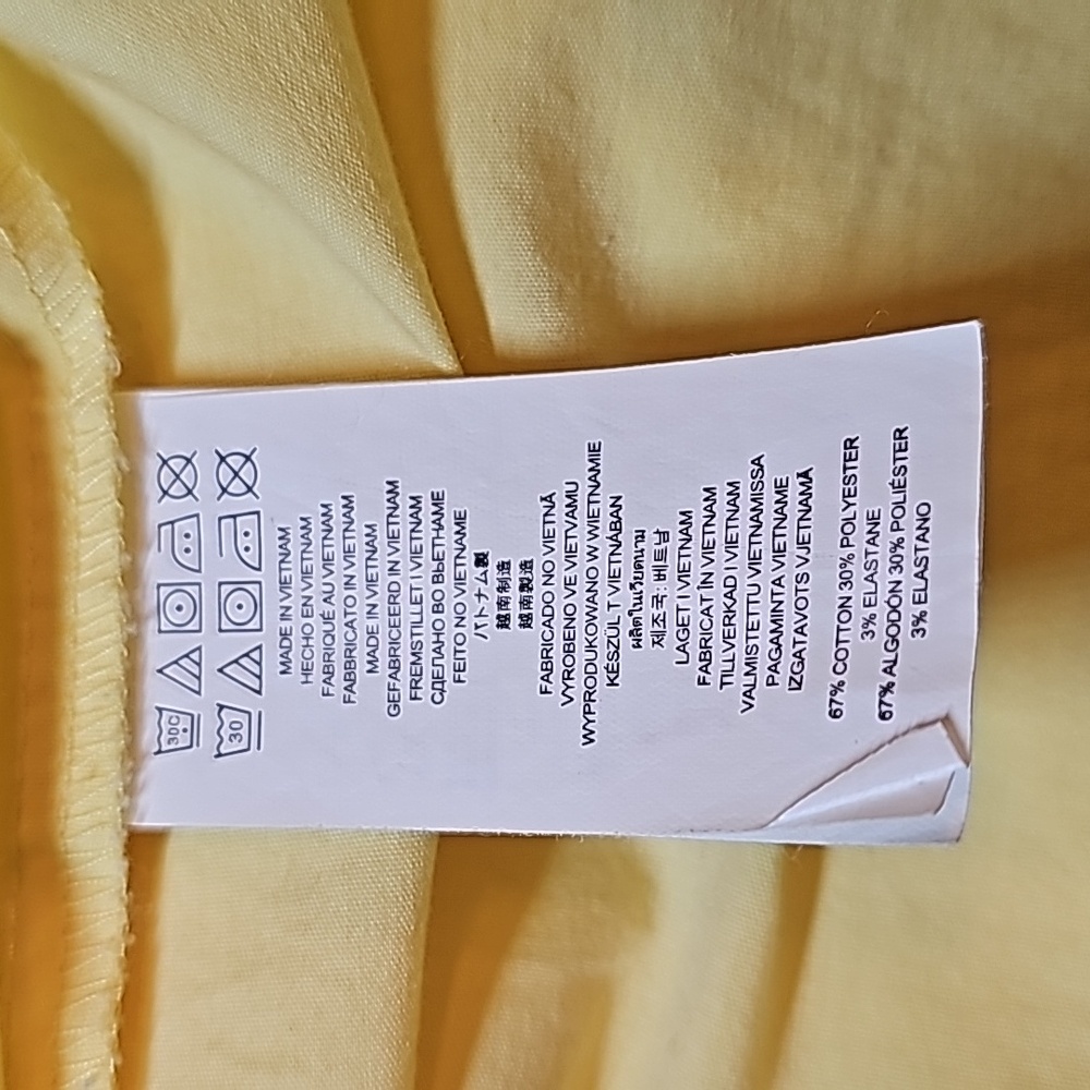 NEW MICHAEL KORS YELLOW SLEEVELESS RUFFLE FRONT PULLOVER BLOUSE TOP - Picture 14 of 14